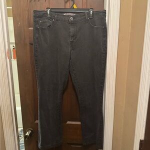 Women’s Size 16 Straight Leg Black Denim Jeans